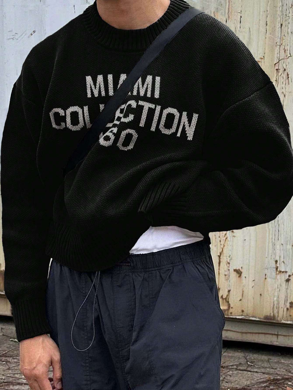 Simon | Casual Varsity Knit Sweater - Valereo