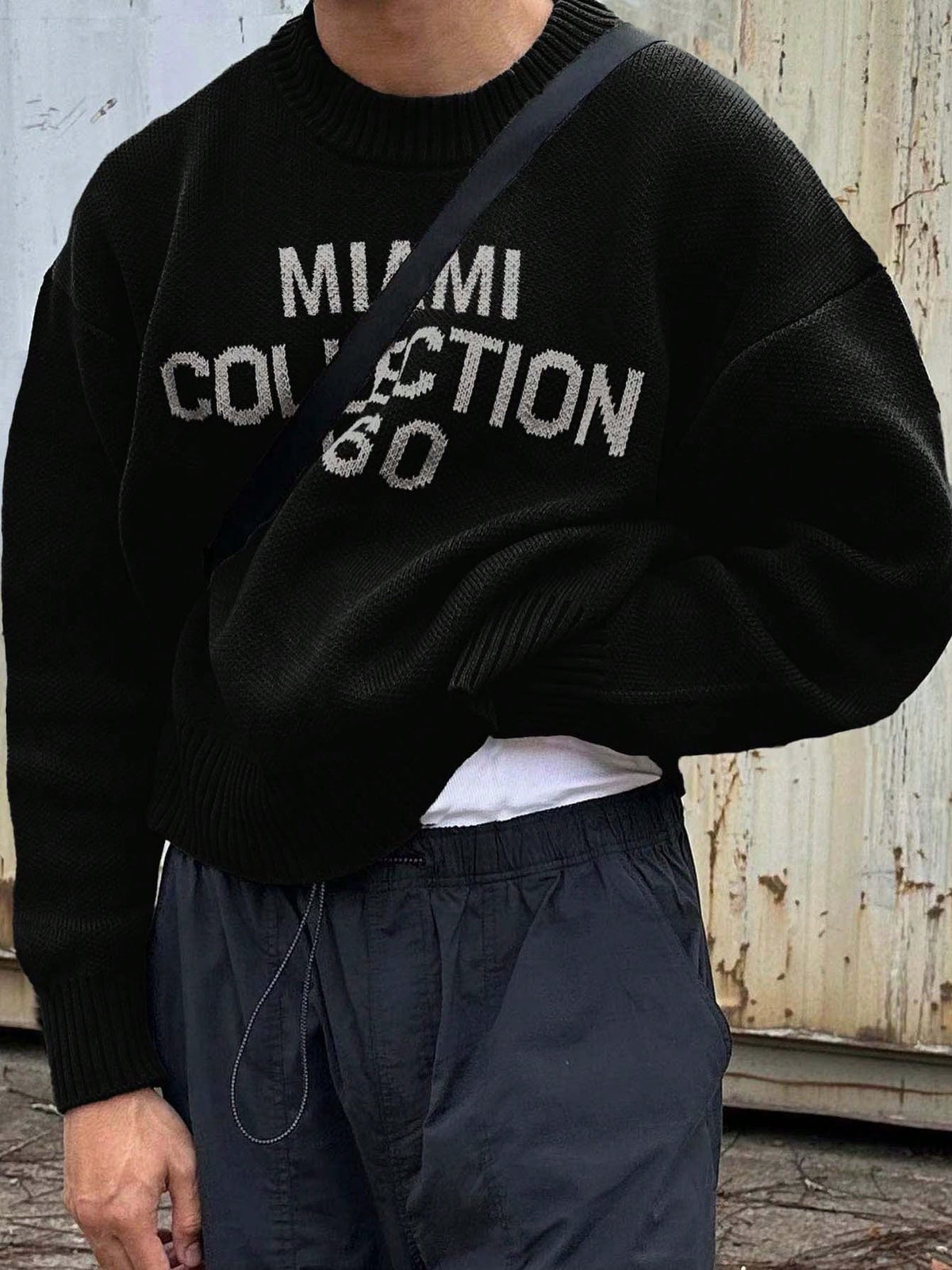 Simon | Casual Varsity Knit Sweater - Valereo