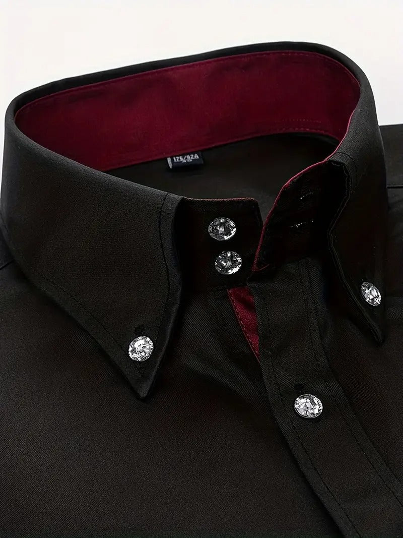 Simon | Refined Button-Down Dress Shirt - Valereo