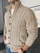 Simon | Timeless Cable Knit Cardigan - Valereo