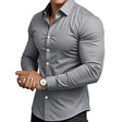 Men's Slim Fit Button-Down Shirt Long Sleeve
