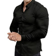 Men's Slim Fit Button-Down Shirt Long Sleeve