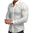 Men's Slim Fit Button-Down Shirt Long Sleeve