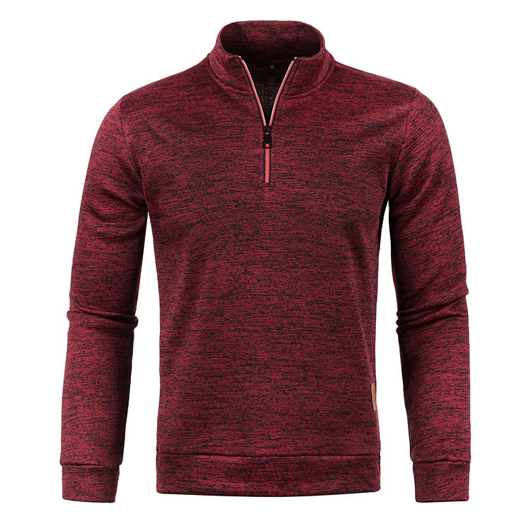 Thomas | Casual Quarter-Zip Heathered Sweater - Valereo