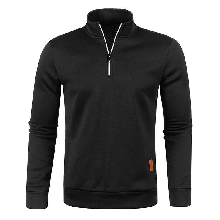 Thomas | Casual Quarter-Zip Heathered Sweater - Valereo
