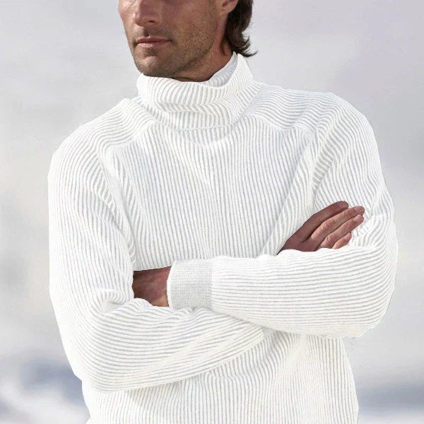 Thomas | Cozy Ribbed Turtleneck Sweater - Valereo