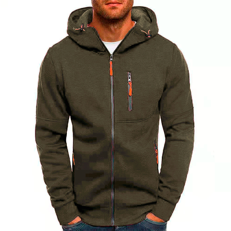 Thomas | Modern Zip-Up Fleece Hoodie - Valereo