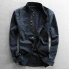 Thomas | Refined Mandarin Collar Shirt - Valereo