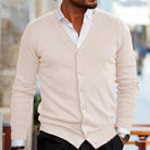 Thomas | Refined V-Neck Knit Cardigan - Valereo