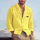 Thomas | Relaxed Linen Button-Up Shirt - Valereo
