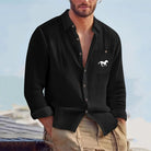 Thomas | Relaxed Linen Button-Up Shirt - Valereo
