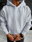 Men's Oversized Hoodie Solid Color