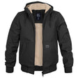 Men's Sherpa-Lined Hooded Jacket Fleece Warm