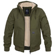 Men's Sherpa Lined Hooded Jacket Warm Winter