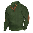 Men's Cable Knit Sweater Elbow Patches