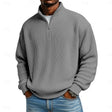 Harlan | Relaxed Ribbed Quarter-Zip Sweater