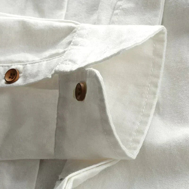 Vincent | Refined Mandarin Collar Shirt - Valereo