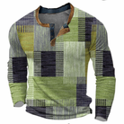 Vincent | Stylish Patchwork Henley Sweater - Valereo