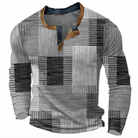 Vincent | Stylish Patchwork Henley Sweater - Valereo