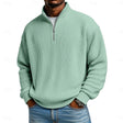 Harlan | Relaxed Ribbed Quarter-Zip Sweater
