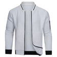 Men's Quilted Bomber Jacket Zip Front