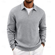 Reginald | Refined Geometric Quarter-Zip Sweater