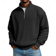 Harlan | Relaxed Ribbed Quarter-Zip Sweater